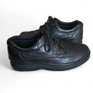 Nunn Bush Comfort Gel 9.5M Shoe lace up Black Genuine Leather Men